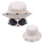 Funny Hip Hop Sunshade Sunglasses Bucket Hat - Image 7