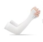 Summer cool sleeves sunscreen female armband sleeves sleeves men's sleeves driving anti-UV ice silk gloves long section - Image 2