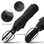 Wind Resistant Folding Automatic Umbrella Rain Women Auto Luxury Big Windproof Umbrellas Rain For Men Black Coating 10K Parasol - Image 2