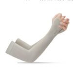 Summer cool sleeves sunscreen female armband sleeves sleeves men's sleeves driving anti-UV ice silk gloves long section - Image 4