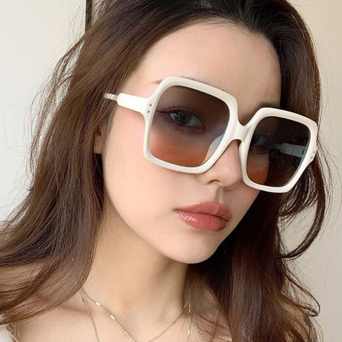 Sunglasses Female Big Face Sunglasses Round Face Sunshade - Image 7