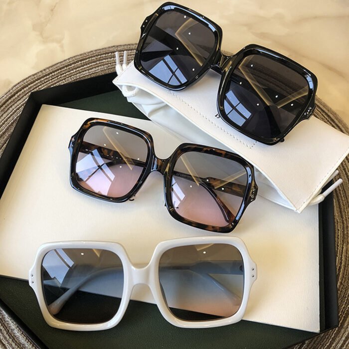 Sunglasses Female Big Face Sunglasses Round Face Sunshade - Image 1