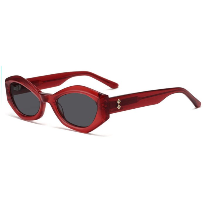 Fashion Irregular With Personality Diamond Sunglasses Sunshade - Image 8
