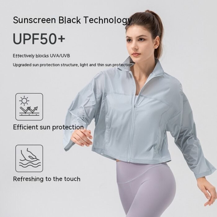 Sun Protection Clothing Women's Summer UV Protection Lightweight Breathable Sun Protection Clothing Long Sleeve Coat - Image 3