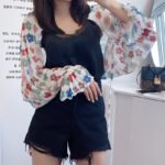 Sun Protection Clothing With Silk Scarf Women's Sun Protection Sleeves