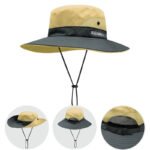 Bucket Hat Women's Summer Outdoor Sun Hat Exposed Ponytail Sun Hat Sun Protection Hat - Image 4