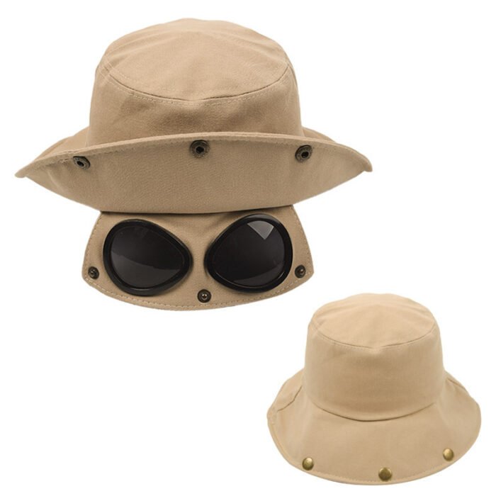 Funny Hip Hop Sunshade Sunglasses Bucket Hat - Image 5