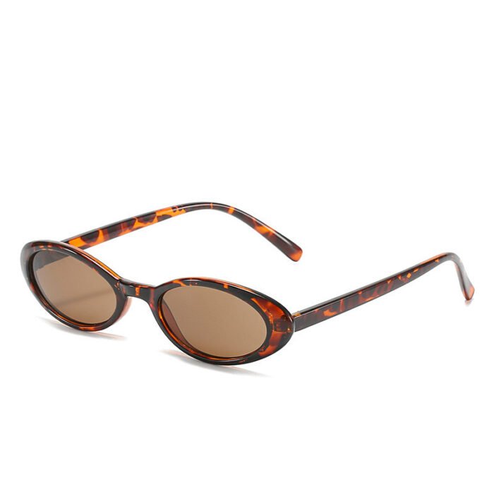UV-proof Sunshade Small Oval Frame Sunglasses - Image 5