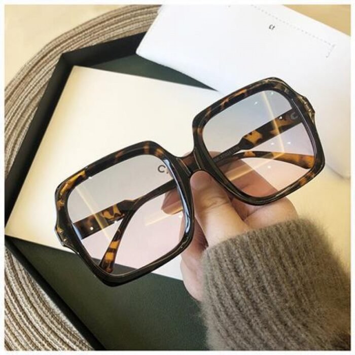 Sunglasses Female Big Face Sunglasses Round Face Sunshade - Image 8