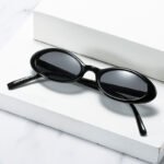 UV-proof Sunshade Small Oval Frame Sunglasses - Image 2