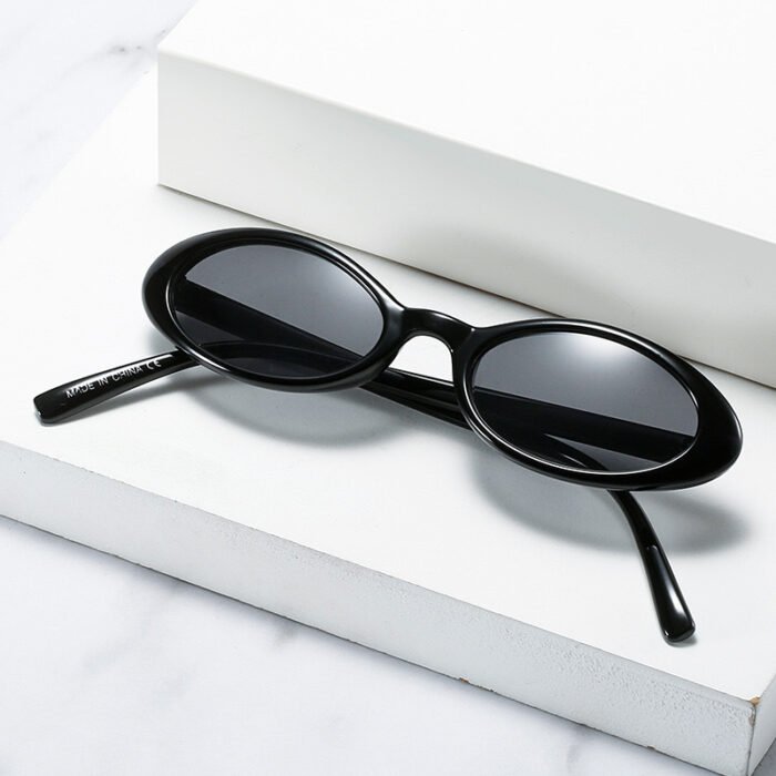 UV-proof Sunshade Small Oval Frame Sunglasses - Image 2
