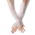 Summer Ice Silk Sleeves Women's Lace Driving Thin Arm Guards - Image 3