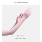 Nylon Ice Silk Long Sun Protection Ice Sleeve Gloves Women's UV Protection Sleeves Sun Protection Summer Long Arm Guard - Image 9