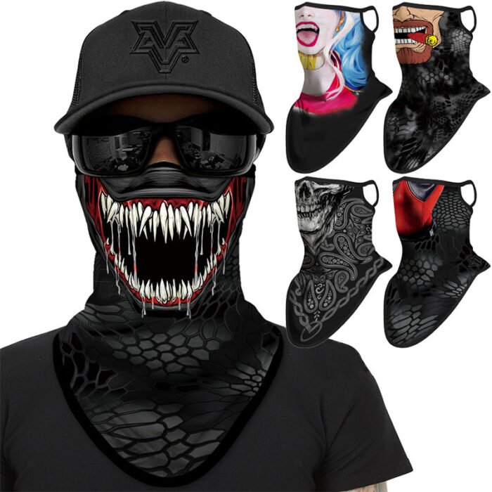 Ear-hanging Triangle Face Towel Outdoor Riding Sunscreen Mask - Image 2