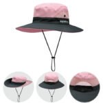 Bucket Hat Women's Summer Outdoor Sun Hat Exposed Ponytail Sun Hat Sun Protection Hat - Image 5