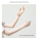 Nylon Ice Silk Long Sun Protection Ice Sleeve Gloves Women's UV Protection Sleeves Sun Protection Summer Long Arm Guard - Image 5