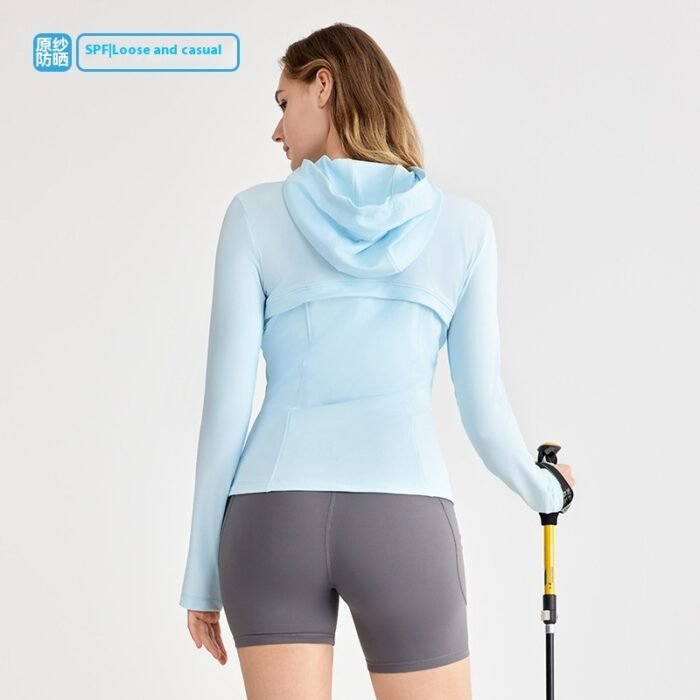 Slim-fit Sun Protection Clothing Women's UV Protection Hooded Sun Protection - Image 4