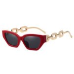 Small Frame Personalized Chain Temples Sunshade Sunglasses - Image 6