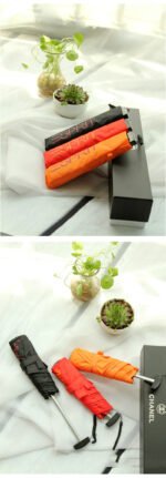 4 Colors Small Pocket Folding Pencil Umbrella Ultra-thin Light Mini Umbrella Rain Women Umbrella for Men Sun Rain Gear Parasol - Image 9