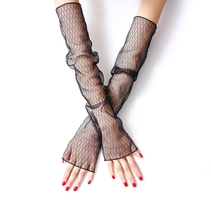 Summer Ice Silk Sleeves Women's Lace Driving Thin Arm Guards - Image 10