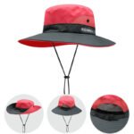 Bucket Hat Women's Summer Outdoor Sun Hat Exposed Ponytail Sun Hat Sun Protection Hat - Image 8