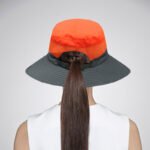Bucket Hat Women's Summer Outdoor Sun Hat Exposed Ponytail Sun Hat Sun Protection Hat - Image 2