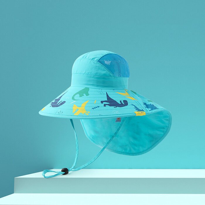 Children's Hat Baby Sun Hat Boys Big Brim Sun Hat - Image 7