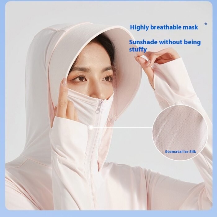 Ice Silk Big Brim Detachable Face Cover Ultraviolet-proof Sun-protective Clothing - Image 2