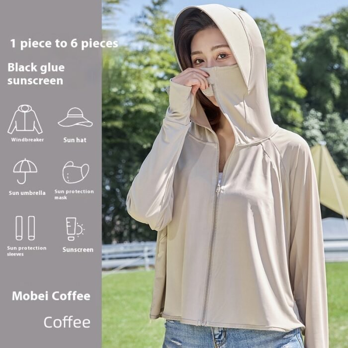 Women's Fashionable Thin Cycling Sun Protection Clothing - Image 4