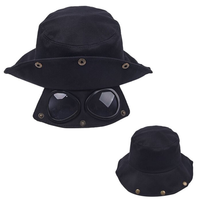 Funny Hip Hop Sunshade Sunglasses Bucket Hat - Image 8