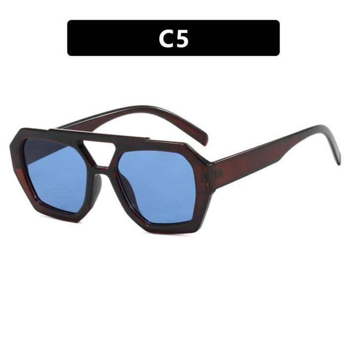 Ins Big Frame Leopard Sunglasses Summer Sunshade Beach Vacation Glasses - Image 10