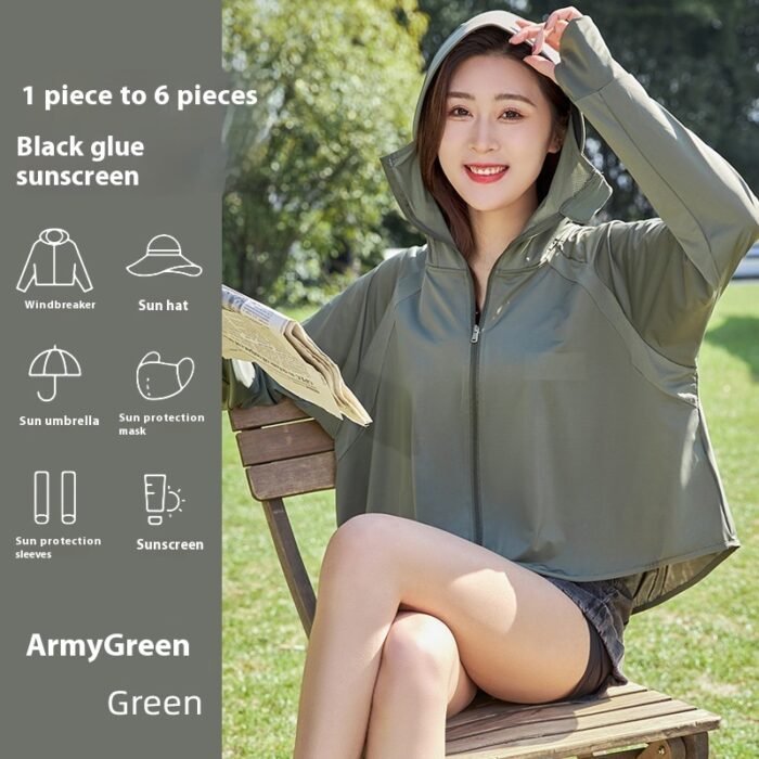 Women's Fashionable Thin Cycling Sun Protection Clothing - Image 2