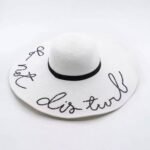 Letter Big Brimmed Straw Hat Vacation Beach Sun Hat Sun Hat - Image 6