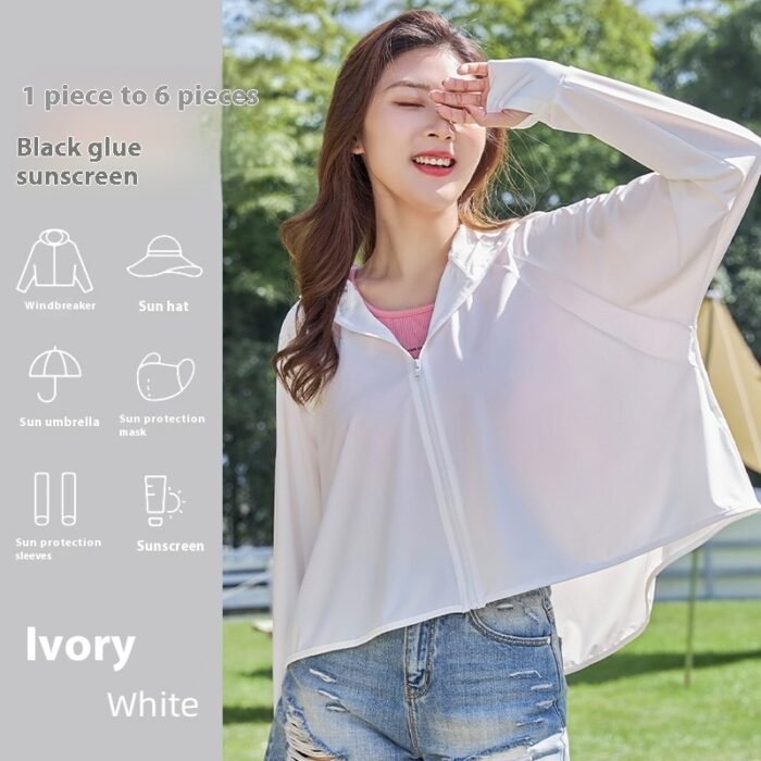 Women's Fashionable Thin Cycling Sun Protection Clothing - Image 5