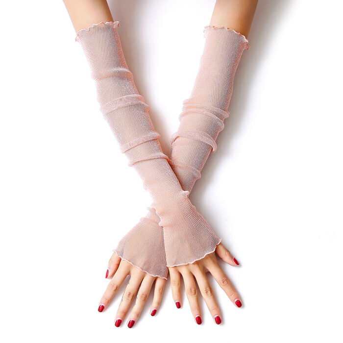 Summer Ice Silk Sleeves Women's Lace Driving Thin Arm Guards - Image 5
