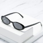 UV-proof Sunshade Small Oval Frame Sunglasses - Image 6