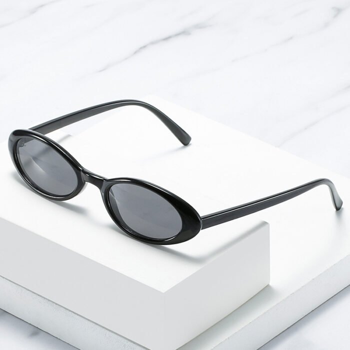 UV-proof Sunshade Small Oval Frame Sunglasses - Image 6