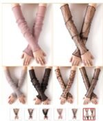 Summer Ice Silk Sleeves Women's Lace Driving Thin Arm Guards