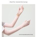 Nylon Ice Silk Long Sun Protection Ice Sleeve Gloves Women's UV Protection Sleeves Sun Protection Summer Long Arm Guard - Image 3