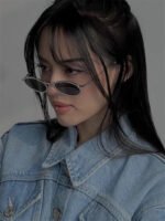Full Diamond Oval Frame Hot Girl High-end Sunshade Sunglasses - Image 5