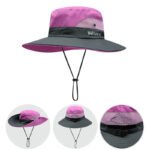 Bucket Hat Women's Summer Outdoor Sun Hat Exposed Ponytail Sun Hat Sun Protection Hat - Image 9