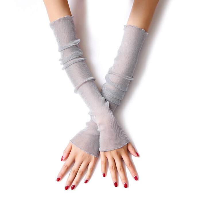 Summer Ice Silk Sleeves Women's Lace Driving Thin Arm Guards - Image 7