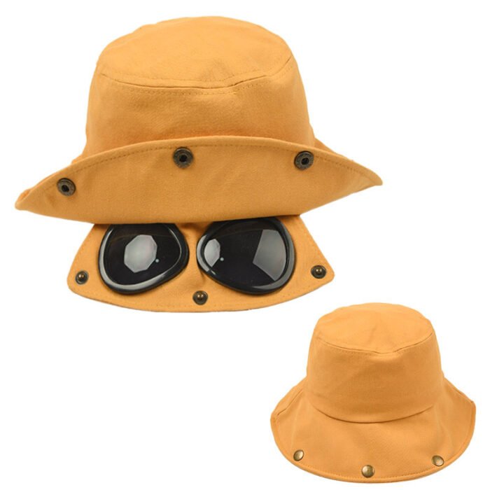 Funny Hip Hop Sunshade Sunglasses Bucket Hat - Image 4