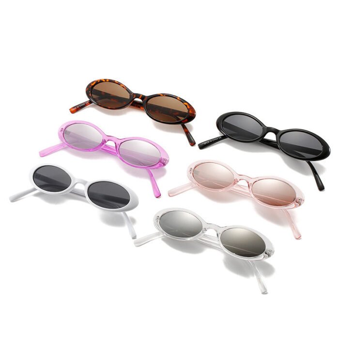 UV-proof Sunshade Small Oval Frame Sunglasses - Image 1