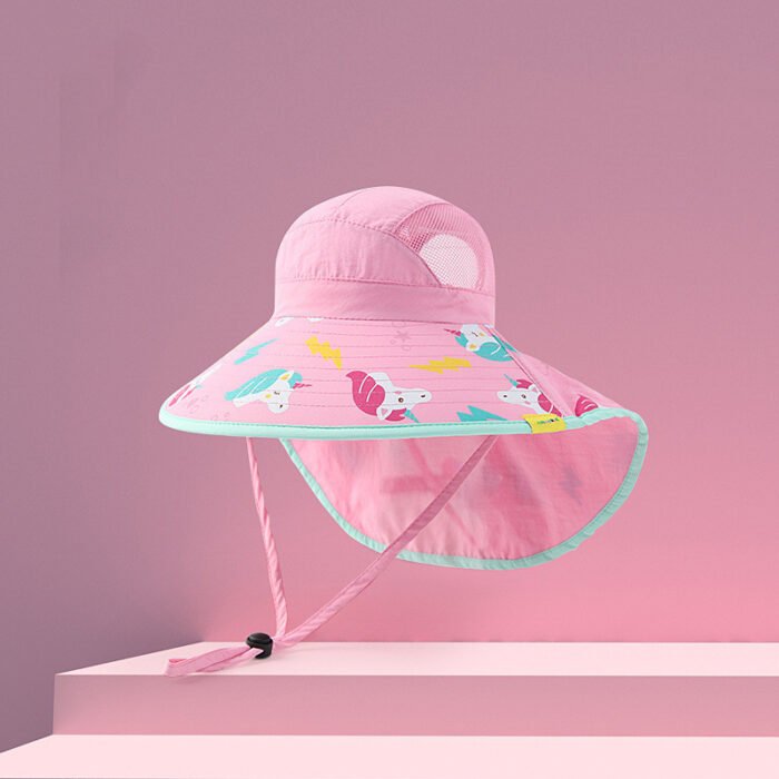 Children's Hat Baby Sun Hat Boys Big Brim Sun Hat - Image 6