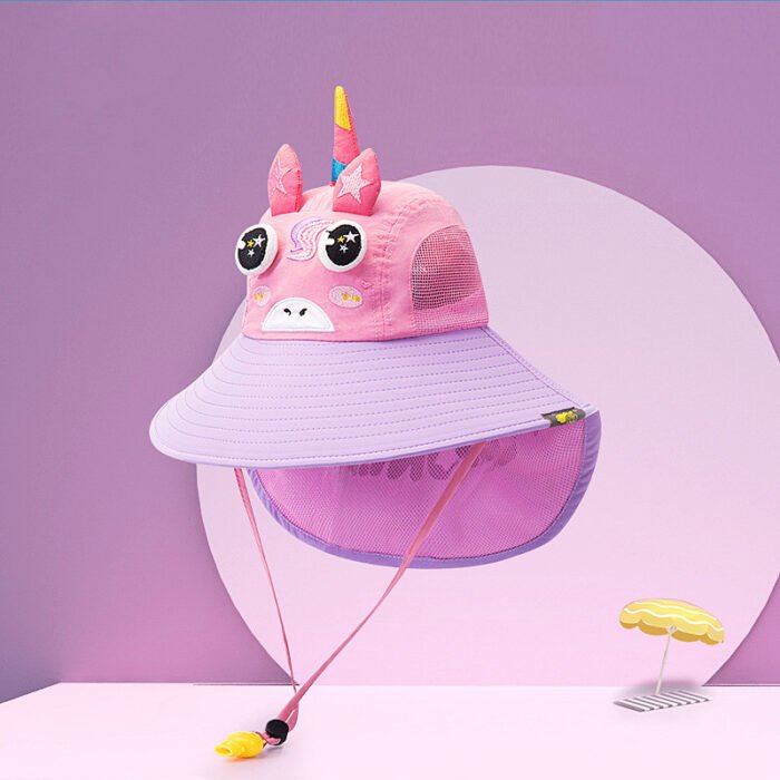 Children's Hat Baby Sun Hat Boys Big Brim Sun Hat - Image 5