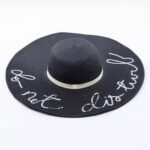 Letter Big Brimmed Straw Hat Vacation Beach Sun Hat Sun Hat - Image 3