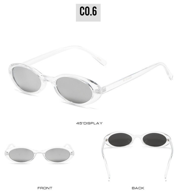 UV-proof Sunshade Small Oval Frame Sunglasses - Image 8