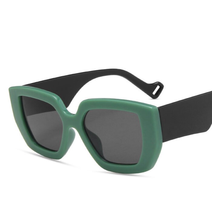 Side Sunglasses Personality Polygon Contrast Sunglasses Retro Sunglasses - Image 4